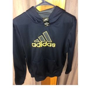 Boys Adidas hoodie with Adidas logo on front